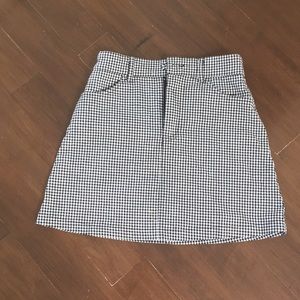 Brandy Melville checkered skirt